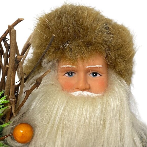 Rustic Santa Claus Christmas Holiday Decor Figurine 9" Ornament - Picture 4 of 10